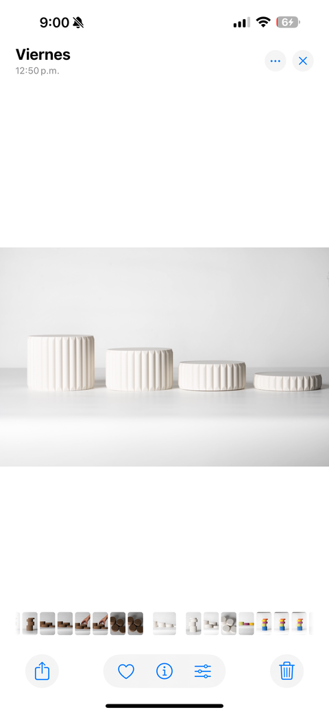 Props Cilindros Off White