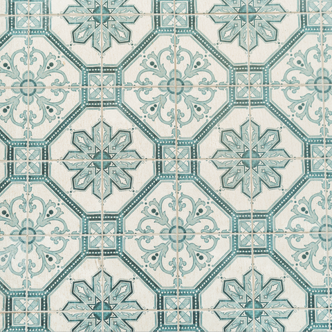 Green Flower Tile