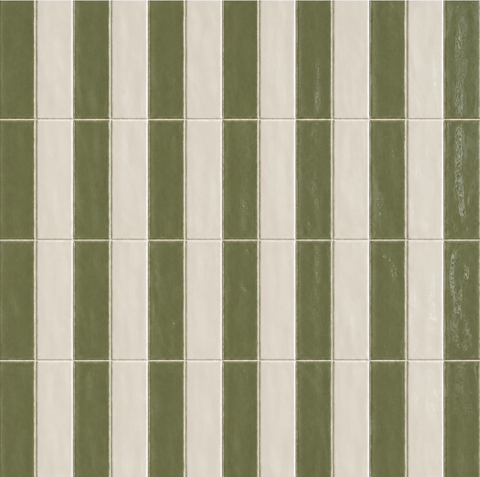 Azulejo Bicolor Olivo