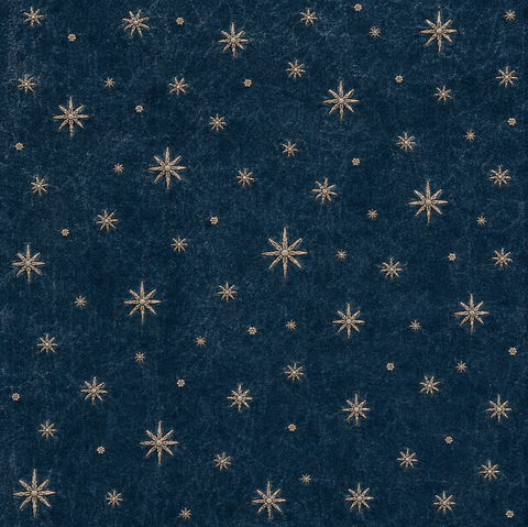 Terciopelo Estrellas Azul