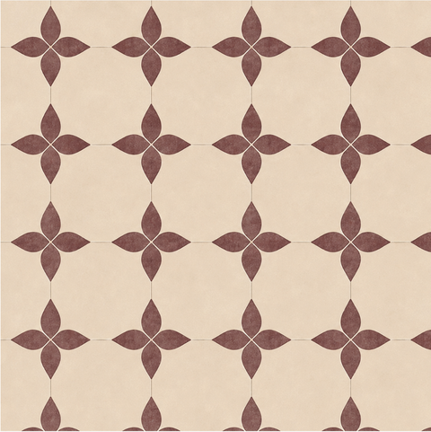 Azulejo Flor Vino