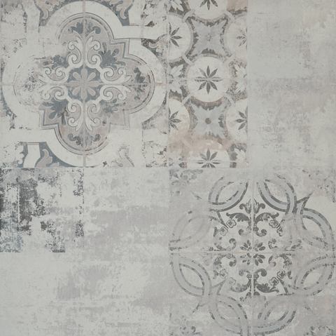 Gray Flower Tile