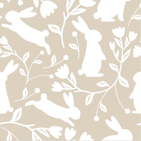 Beige rabbit print