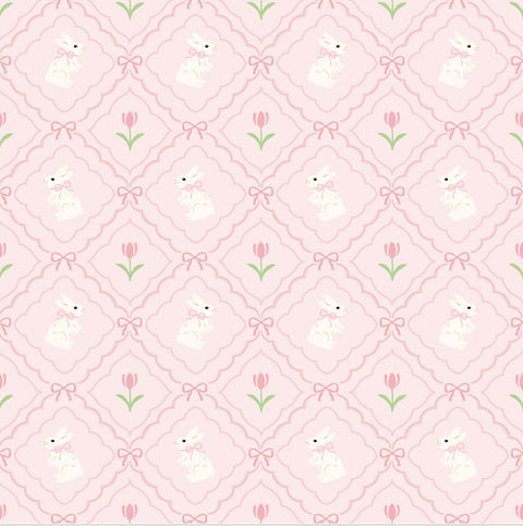 Pink rabbit print